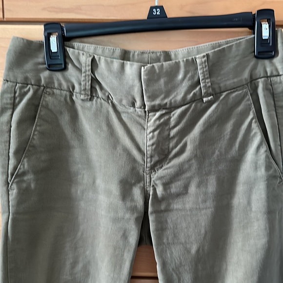 J. CREW Andie Chino Pant Olive Green - Picture 2 of 5